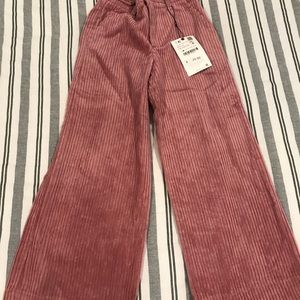 Zara corduroy wide pants